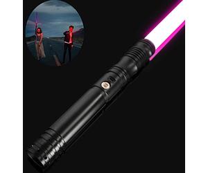 ROHCGHC Sable láser, Sable de luz con empuñadura Metal Fuentes Sonido, Sable for Adultos, Adolescentes, Disfraces, Cosplay, Espada Cazador Demonios