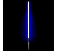 ROHCGHC Sable láser, Sable de luz empuñadura Aluminio 7 Colores Que cambian Sable Led Soporte Espada Duelo Pesado Juguete Gravedad for Adultos(Black)