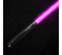 ROHCGHC Sable láser, Up Saber con Sonido for niños Adultos, Juguetes de Espada Sable luz, Recargable, Mango Metal for, Regalos for Fiestas, Halloween, Cosplay(Black)