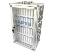 ROHCGHC taquilla para teléfonos móviles, Caja Fuerte for teléfono móvil con múltiples Ranuras Portátil y montable en la Pared Bloqueable Aluminio Que no daña el Adecuado for Muchas Ocasiones(36-bit)