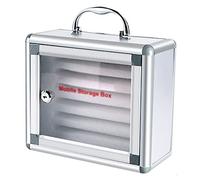ROHCGHC taquilla para teléfonos móviles, Gabinete de Almacenamiento Bolsillo for Pared, con 6 Ranuras, aleación Aluminio, Organizador for teléfono móvil, Caja, fácil Transportar