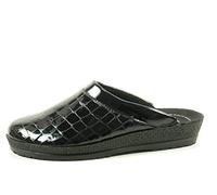 Rohde 2299 Neustadt-D Zapatillas de casa de sintético Mujer, Talla:39 EU, Color:Negro