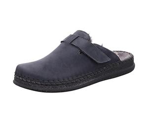 Rohde Alassio 6790 - Pantuflas para hombre (piel, forro cálido), azul, 45 EU