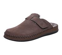 Rohde Alassio 6790 - Pantuflas para hombre (piel, forro cálido), marrón, 41 EU