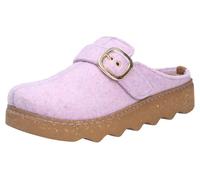 Rohde Foggia-D 6117 - Pantuflas de fieltro para mujer con plataforma y hebilla, Rosa, 36 EU