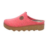 Rohde - Foggia-D - Zuecos para mujer - zapatillas - sin cierre - fieltro - sin forro - regula la temperatura, rojo, 39 EU