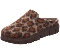 Rohde Mujer Zapatilla Fieltro Patrón de Leopardo Plataforma Firenze 6101