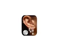 Roheafer Pendientes de aro de plata de ley 925 para mujer, hipoalergénicos, chapados en oro de 14 quilates, pequeños aretes tipo huggie, delicados aretes colgantes de circonita cúbica para cartílago