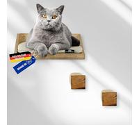 Rohrschneider Elementos de pared para gatos, 3 piezas, pared de escalada para gatos con cojín lavable para gatos y escalera para gatos, cuerda de sisal de 8 mm, soporta hasta 30 kg, varios colores
