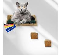 Rohrschneider Elementos de pared para gatos, 3 piezas, pared de escalada para gatos con cojín lavable para gatos y escalera para gatos, cuerda de sisal de 8 mm, soporta hasta 30 kg, varios colores