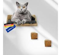Rohrschneider Elementos de pared para gatos, 3 piezas, pared de escalada para gatos con cojín lavable para gatos y escalera para gatos, cuerda de sisal de 8 mm, soporta hasta 30 kg, varios colores