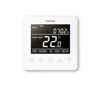 Rointe ST.3 Termostato Digital Programable Blanco para Suelo Radiante, Función Ahorro Energía Ventanas Abiertas, Modo Vacaciones, Panel Bloqueable, Inicio Adaptativo, Sonda de Suelo NTC Incluida