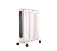 Rointe Style Convector Digital Portátil, 1200-2400W, Blanco, Panel Táctil LED, Termostato Digital, Convección Natural de Mica, Modo ECO, Función Antivuelco, Humidificador, Soporte Suelo, Uso Interior