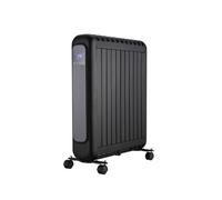 Rointe Style Radiador Digital Portátil, 1200-2400W, Negro, Panel Táctil LED, Termostato Digital, Convección Natural de Mica, Modo ECO, Función Antivuelco, Soporte Suelo, Uso Interior