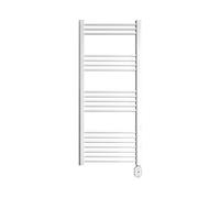 ROINTE Toallero Eléctrico Blanco 500W | Secatoallas Elba Oval 120cm | Calefactor Decorativo para Baño, Aseo y Estancias de 19 Tubos