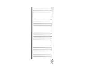 ROINTE Toallero Eléctrico Blanco 500W | Secatoallas Elba Oval 120cm | Calefactor Decorativo para Baño, Aseo y Estancias de 19 Tubos