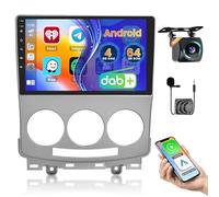 Roinvou DAB/DAB+ 4+64G Radio Coche para Mazda 5 2007-2010 con Inalámbrico Carplay/Android Auto, 9 Pulgadas IPS Pantalla Táctil Estéreo con WiFi GPS Bluetooth Mirror Link HIFI FM RDS SWC Cámara Trasera