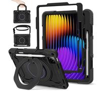ROISKIN Funda para Xiaomi Mi Pad 7/7 Pro de 11,2 pulgadas 2024 con protector de pantalla y correa para el hombro y soporte para bolígrafo, resistente a los golpes militar Xiaomi Pad 7, soporte