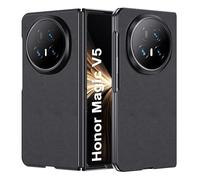 Rojeuinn Funda para Honor Magic V5 5G, Material de Silicona Líquida, Cobertura Total,Protección de Cámara Trasera,Antigolpes,Antiarañazos, Antihuellas- Negro