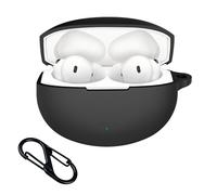 Rojeuinn Funda para Oneplus Buds 4 fundas, protectora de silicona con mosquetón, ultrafina, antigolpes, antiarañazos, flexible, color negro