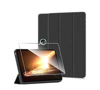 Rojeuinn Funda para Oneplus Pad Lite/OPPO Pad SE 11" 2025 +1 Pack Cristal Vidrio Templado,con Función Soporte,Anti-Arañazos Protectora Case función -Negro