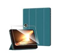Rojeuinn Funda para Oneplus Pad Lite/OPPO Pad SE 11" 2025 +1 Pack Cristal Vidrio Templado,con Función Soporte,Anti-Arañazos Protectora Case función -Verde