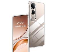 Rojeuinn Funda para Vivo V50 Lite Tacto Suave Tup Silicona,Anti-Arañazos Protectora Case función-Transparente