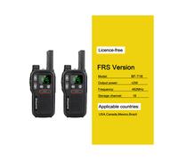 (Rojo) 2 piezas Mini Walkie Talkie PMR 446 USB Radio bidireccional portátil Doble PTT Walkie-Talkies