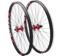 Rojo,29inch,Juego De Ruedas De Bicicleta 26 27.5 29 Pulgadas Juego De Ruedas De Montaña Freno De Disco 32 Agujeros Llanta 120 Clics Cierre Rápido Rueda MTB para Cassette De 7-12 Velocidades