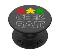 Rojo, Amarillo, Verde Meeple Geek Bait,Estratega de Juego de Mesa PopSockets PopGrip Adhesivo