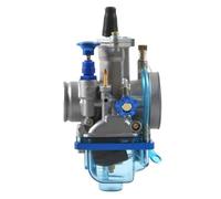 Rojo Azul para Carburador Moto Cross PWK24 26 28 30 34 Mm con Power Jet | Sustitucion Carburador Para 2T 4T Koso Motocross Karb Scooter ATV carburador Kit Carburador Moto
