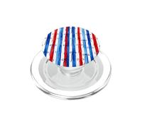 Rojo Blanco Azul Lazos Patriótico América Linda Cinta Acuarela PopSockets PopGrip para MagSafe