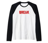 Rojo Break The Mold Gráfico Rojo Camiseta Manga Raglan