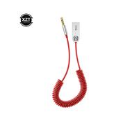(rojo) Cable adaptador auxiliar Bluetooth Baseus para coche con conector de 3,5 mm, receptor auxiliar Bluetooth
