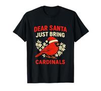 Rojo Cardenal Pájaro Navidad Ugly Xmas Sweater Santa Camiseta