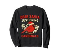 Rojo Cardenal Pájaro Navidad Ugly Xmas Sweater Santa Sudadera