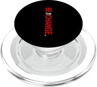 Rojo Color Be The Change Gráfico Rojo PopSockets PopGrip para MagSafe