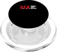 Rojo Color Conquista Cada Obstáculo Gráfico Rojo PopSockets PopGrip para MagSafe