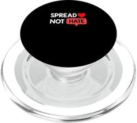 Rojo Color Love Not Hate Gráfico Rojo PopSockets PopGrip para MagSafe