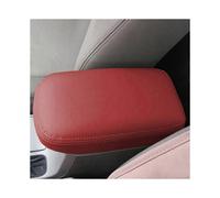 (Rojo) Cubierta del reposabrazos de la tapa de la consola central, accesorios interiores, cubierta de