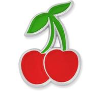 Rojo de la pinmart doble Cherry frutas Trendy alimentos esmalte Pin de solapa