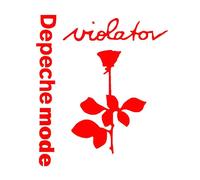 (Rojo) Elegante calcomanía reflectante para coche, diseño de Depeche Mode Vilator Rose Flower, para