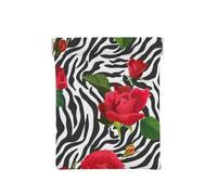 Rojo Flor Animales Cebra, Squeeze Top Wallet Bolsa de Almacenamiento para Mujer Monedero pequeño Bolsa de Cambio