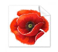Rojo Flores Pintura Big Corn Poppy gafas paño de limpieza paño limpiador de regalo teléfono Protector de 5 unidades