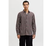 Rojo Hombres Cotton/Recycled/Polyester Camisa A Cuadros Corte Comfort XS EU
