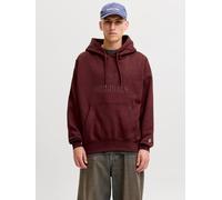 Rojo Hombres Cotton/Recycled/Polyester Sudadera Con Capucha Con Texto M EU