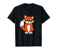 Rojo Lindo Zorro Bosque Animal Astuto Perro Salvaje Camiseta