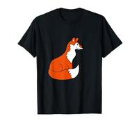 Rojo Lindo Zorro Bosque Animal Astuto Perro Salvaje Camiseta