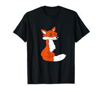 Rojo Lindo Zorro Bosque Animal Astuto Perro Salvaje Camiseta