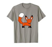 Rojo Lindo Zorro Bosque Animal Astuto Perro Salvaje Camiseta